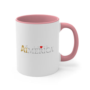 I Love Aimerica™ Brand Accent Coffee Mug, 11oz