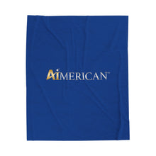 Load image into Gallery viewer, Aimerican™ Brand Velveteen Plush Blanket - [Dark Blue]
