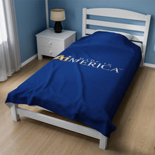 Load image into Gallery viewer, Made in Aimerica™ Brand Velveteen Plush Blanket - [Dark Blue]
