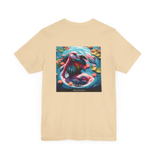 Load image into Gallery viewer, Aimerican Ads™ Brand Retail Fit Unisex Jersey Short Sleeve Tee - Featherin&#39; Flamingo Edition
