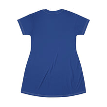 Load image into Gallery viewer, GIUGIOGIIGIO™ Brand T-Shirt Dress (AOP) [Dark Blue]
