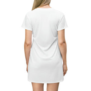 GIUGIOGIIGIO™ Brand T-Shirt Dress (AOP) [White]