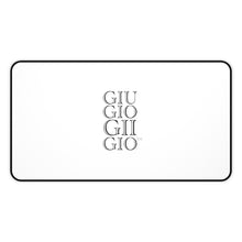 Load image into Gallery viewer, GIUGIOGIIGIO™ Brand Desk Mat - Mouse Pad - [White]
