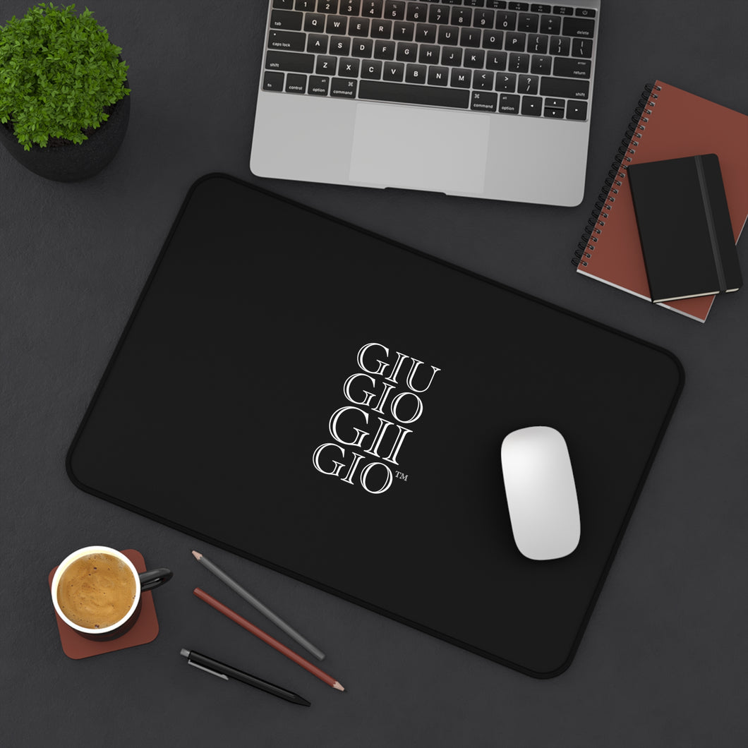 GIUGIOGIIGIO™ Brand Desk Mat - Mouse Pad - [Black]