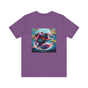 Aimerican Ads™ Brand Retail Fit Unisex Jersey Short Sleeve Tee - Featherin' Flamingo Edition