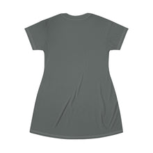 Load image into Gallery viewer, GIUGIOGIIGIO™ Brand T-Shirt Dress (AOP) [Dark Grey]
