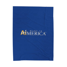 Load image into Gallery viewer, Made in Aimerica™ Brand Velveteen Plush Blanket - [Dark Blue]
