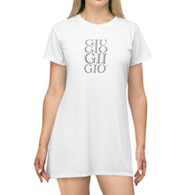 Load image into Gallery viewer, GIUGIOGIIGIO™ Brand T-Shirt Dress (AOP) [White]
