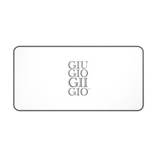 Load image into Gallery viewer, GIUGIOGIIGIO™ Brand Desk Mat - Mouse Pad - [White]
