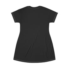 Load image into Gallery viewer, GIUGIOGIIGIO™ Brand T-Shirt Dress (AOP) [Black]
