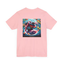 Load image into Gallery viewer, Aimerican Ads™ Brand Retail Fit Unisex Jersey Short Sleeve Tee - Featherin&#39; Flamingo Edition
