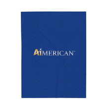 Load image into Gallery viewer, Aimerican™ Brand Velveteen Plush Blanket - [Dark Blue]
