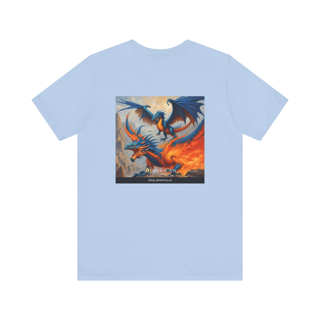 Aimerican Ads™ Brand Retail Fit Unisex Jersey Short Sleeve Tee - Dragon Phoenix Clan Edition