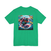 Load image into Gallery viewer, Aimerican Ads™ Brand Retail Fit Unisex Jersey Short Sleeve Tee - Featherin&#39; Flamingo Edition
