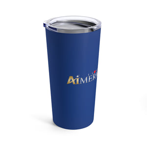 I Love Aimerica™ Brand Tumbler 20oz - [Dark Blue]