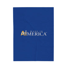 Load image into Gallery viewer, Made in Aimerica™ Brand Velveteen Plush Blanket - [Dark Blue]
