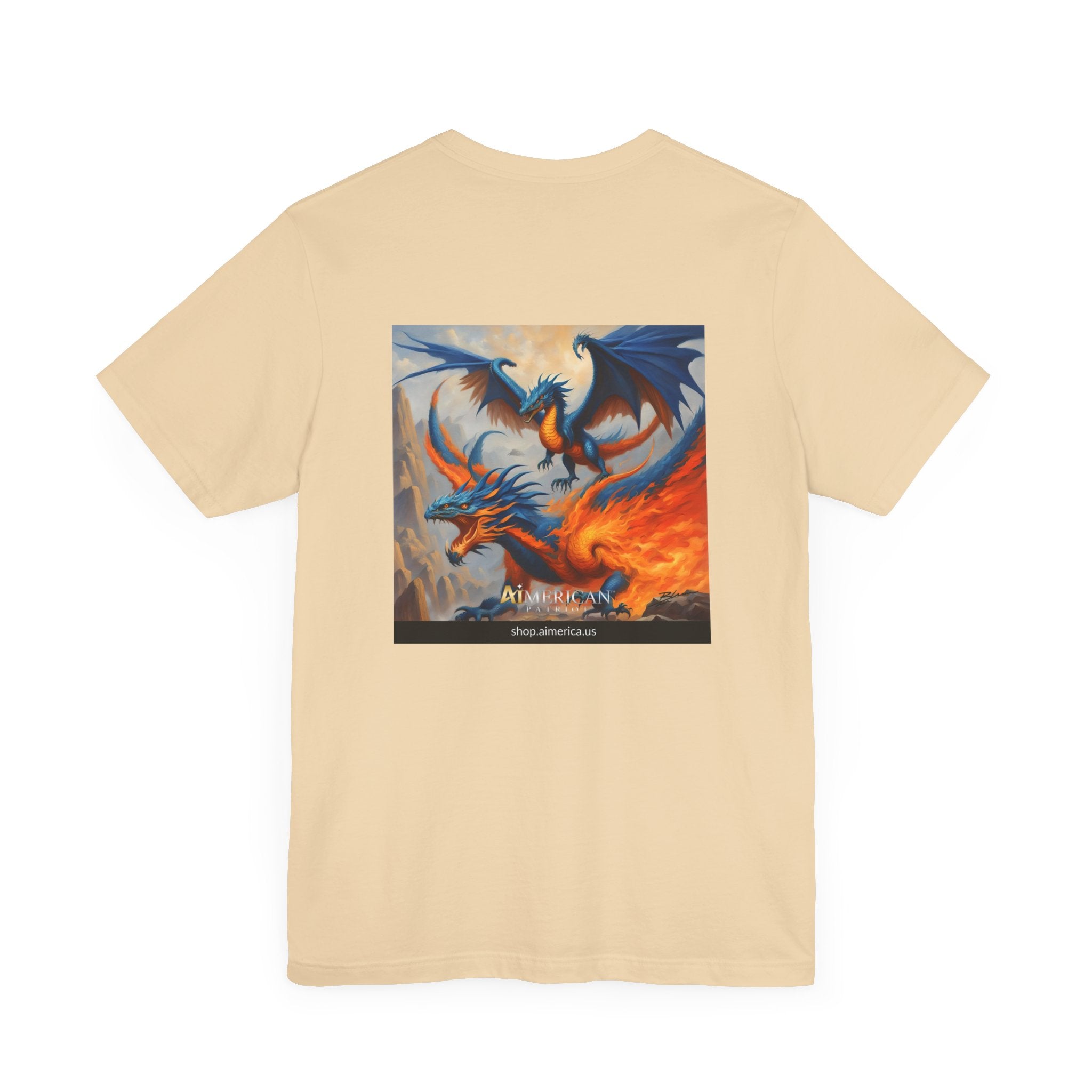 Aimerican Ads™ Brand Retail Fit Unisex Jersey Short Sleeve Tee - Dragon Phoenix Clan Edition