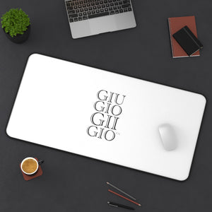 GIUGIOGIIGIO™ Brand Desk Mat - Mouse Pad - [White]