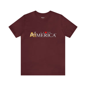 I Love Aimerica™ Brand Retail Fit Unisex Jersey Short Sleeve Tee