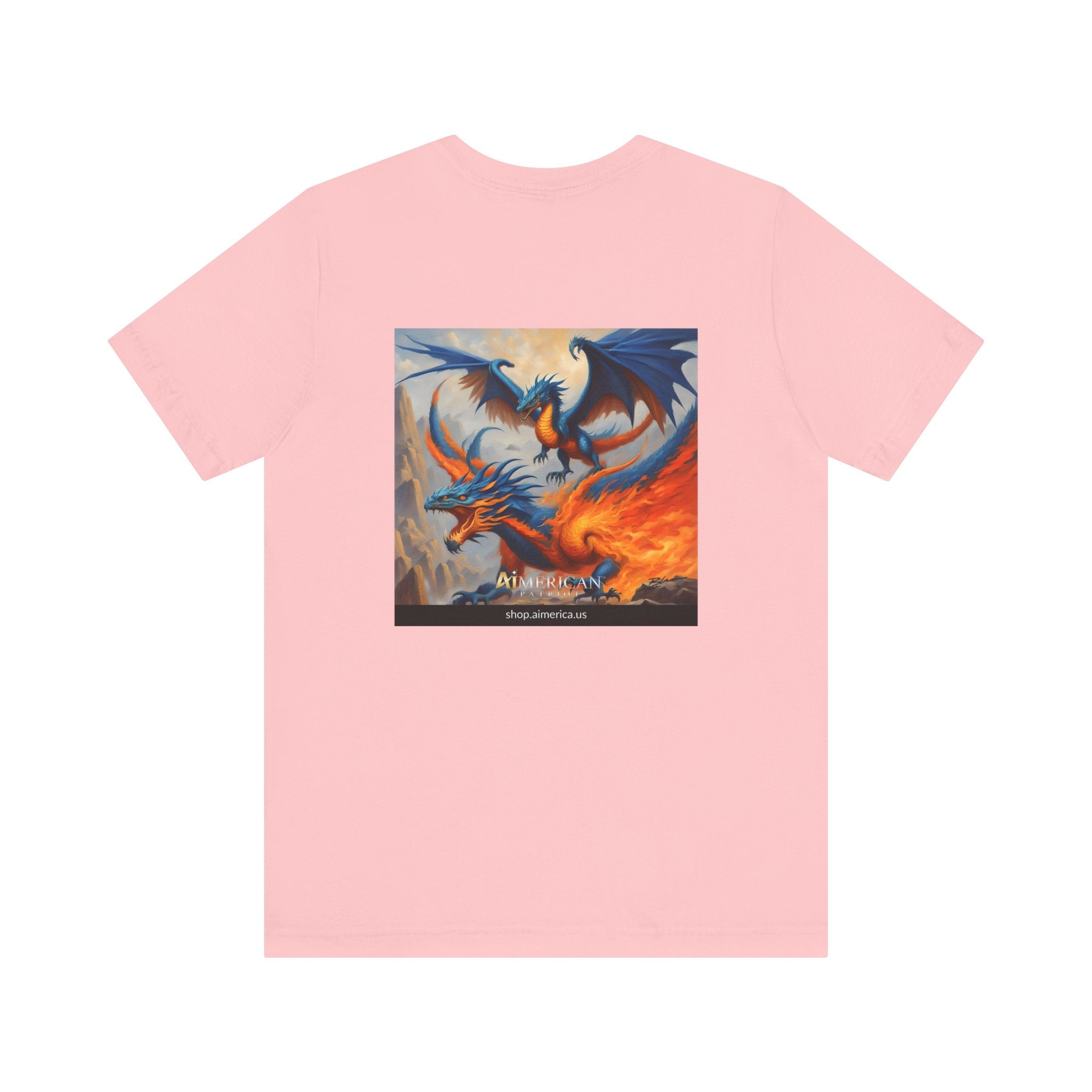 Aimerican Ads™ Brand Retail Fit Unisex Jersey Short Sleeve Tee - Dragon Phoenix Clan Edition