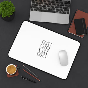 GIUGIOGIIGIO™ Brand Desk Mat - Mouse Pad - [White]