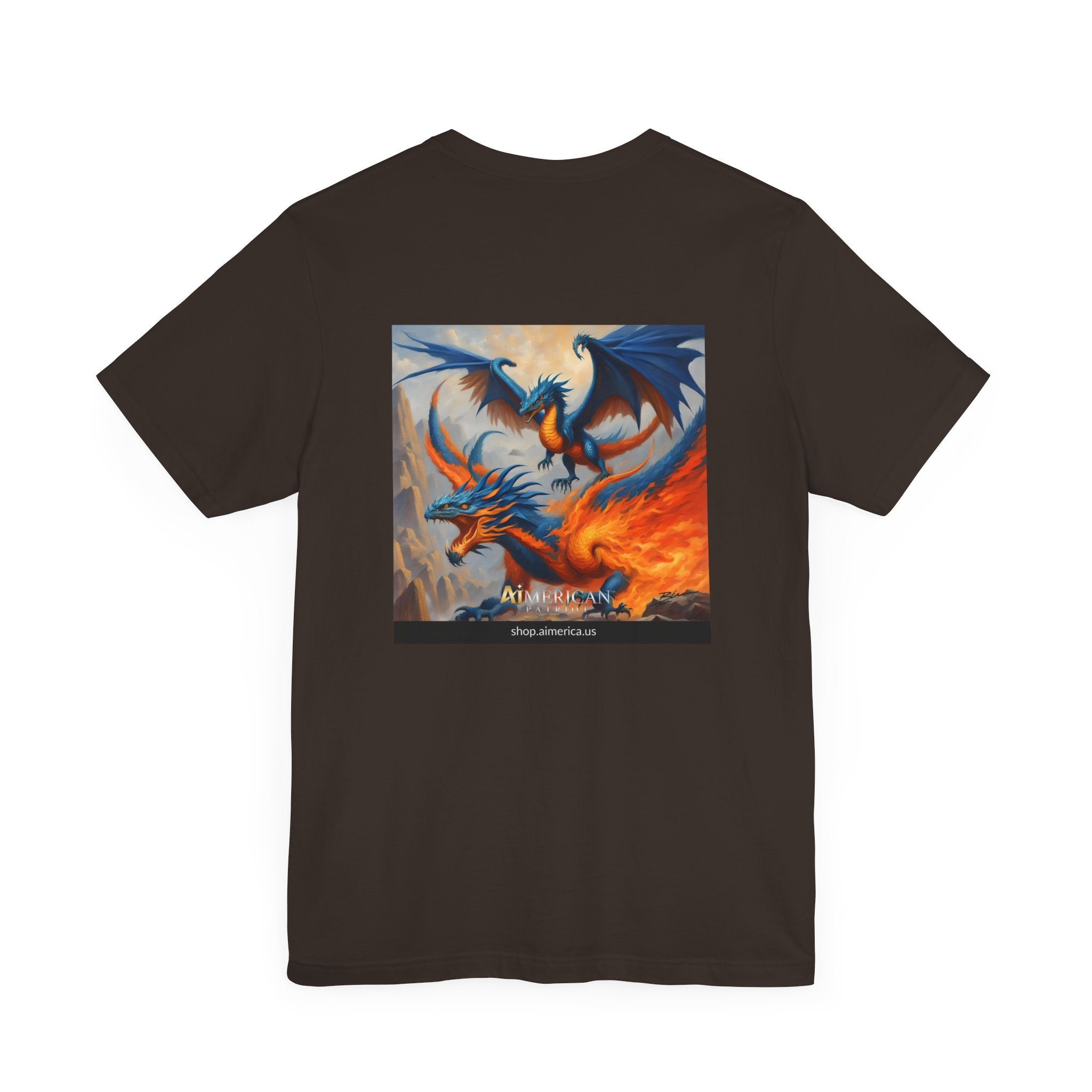 Aimerican Ads™ Brand Retail Fit Unisex Jersey Short Sleeve Tee - Dragon Phoenix Clan Edition