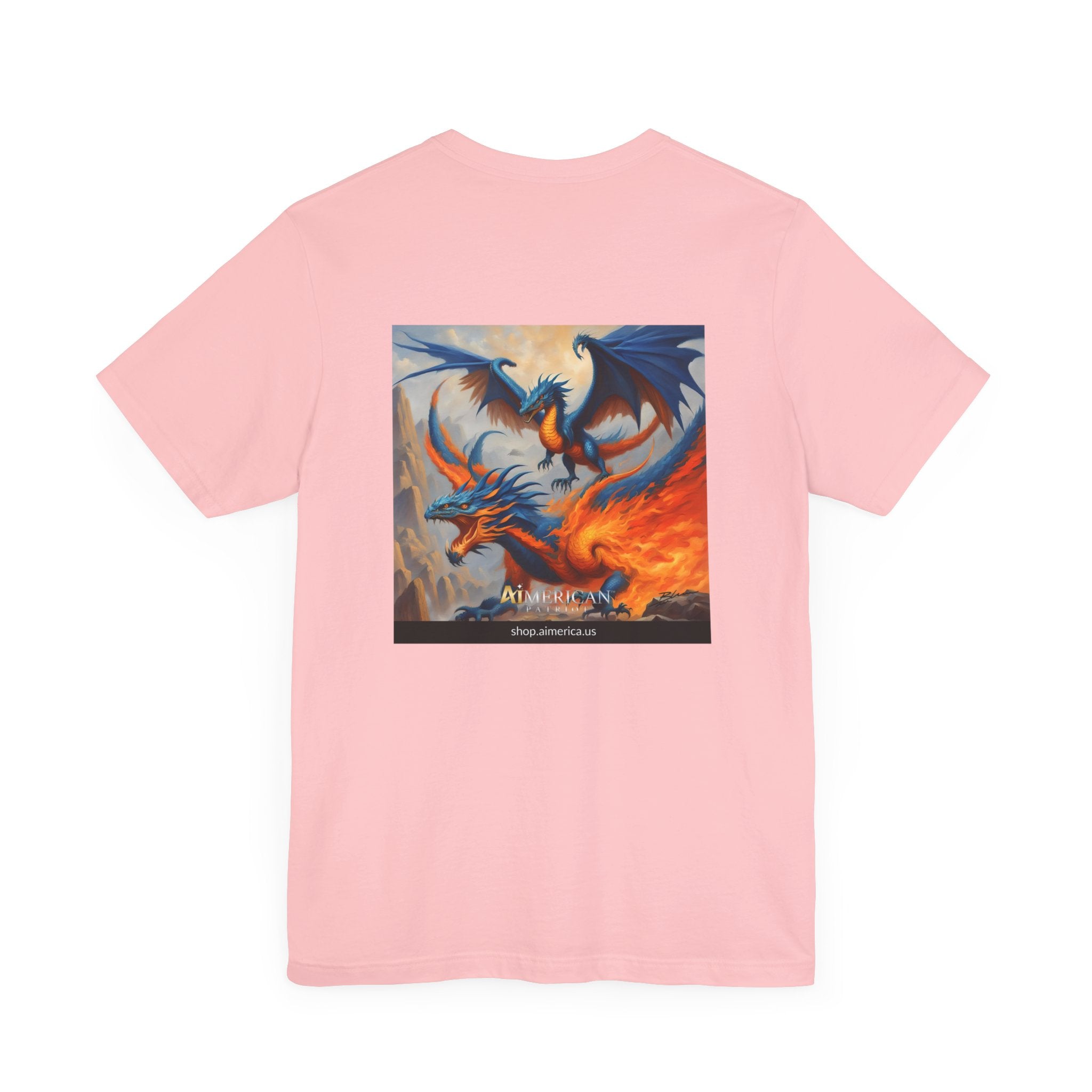 Aimerican Ads™ Brand Retail Fit Unisex Jersey Short Sleeve Tee - Dragon Phoenix Clan Edition