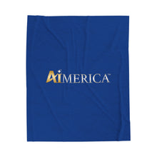 Load image into Gallery viewer, United States of Aimerica™ Brand Velveteen Plush Blanket - [Dark Blue]
