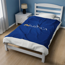 Load image into Gallery viewer, Made in Aimerica™ Brand Velveteen Plush Blanket - [Dark Blue]
