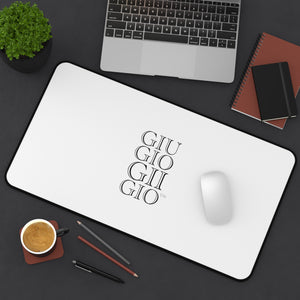 GIUGIOGIIGIO™ Brand Desk Mat - Mouse Pad - [White]