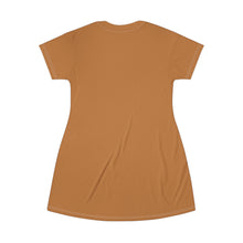 Load image into Gallery viewer, GIUGIOGIIGIO™ Brand T-Shirt Dress (AOP) [Light Brown]
