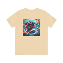 Load image into Gallery viewer, Aimerican Ads™ Brand Retail Fit Unisex Jersey Short Sleeve Tee - Featherin&#39; Flamingo Edition
