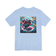 Load image into Gallery viewer, Aimerican Ads™ Brand Retail Fit Unisex Jersey Short Sleeve Tee - Featherin&#39; Flamingo Edition
