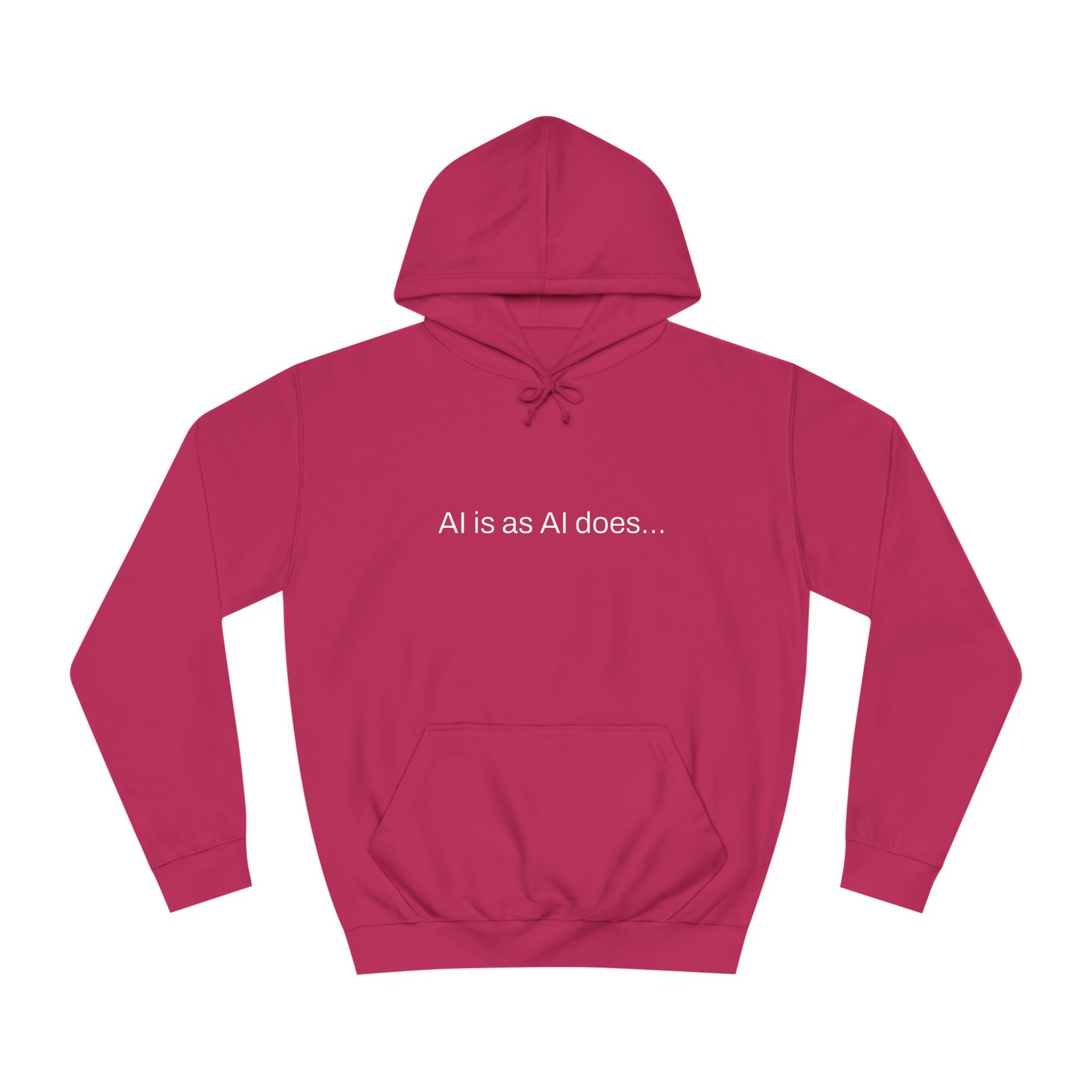 Aimerican™ Prompts: /imagine AI is as AI does Unisex College Hoodie