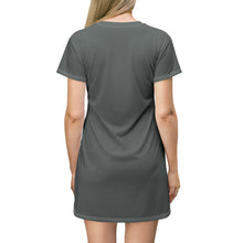 Load image into Gallery viewer, GIUGIOGIIGIO™ Brand T-Shirt Dress (AOP) [Dark Grey]
