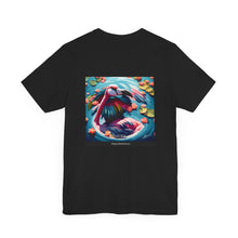 Load image into Gallery viewer, Aimerican Ads™ Brand Retail Fit Unisex Jersey Short Sleeve Tee - Featherin&#39; Flamingo Edition
