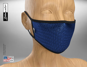 Face Mask Face Mask - Shiny Blue Metallic Avatar - TheBlueMall