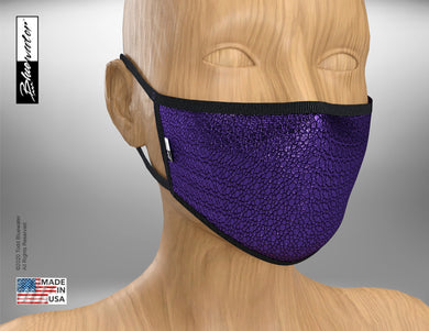 Face Mask Face Mask - Shiny Purple Metallic Avatar - TheBlueMall