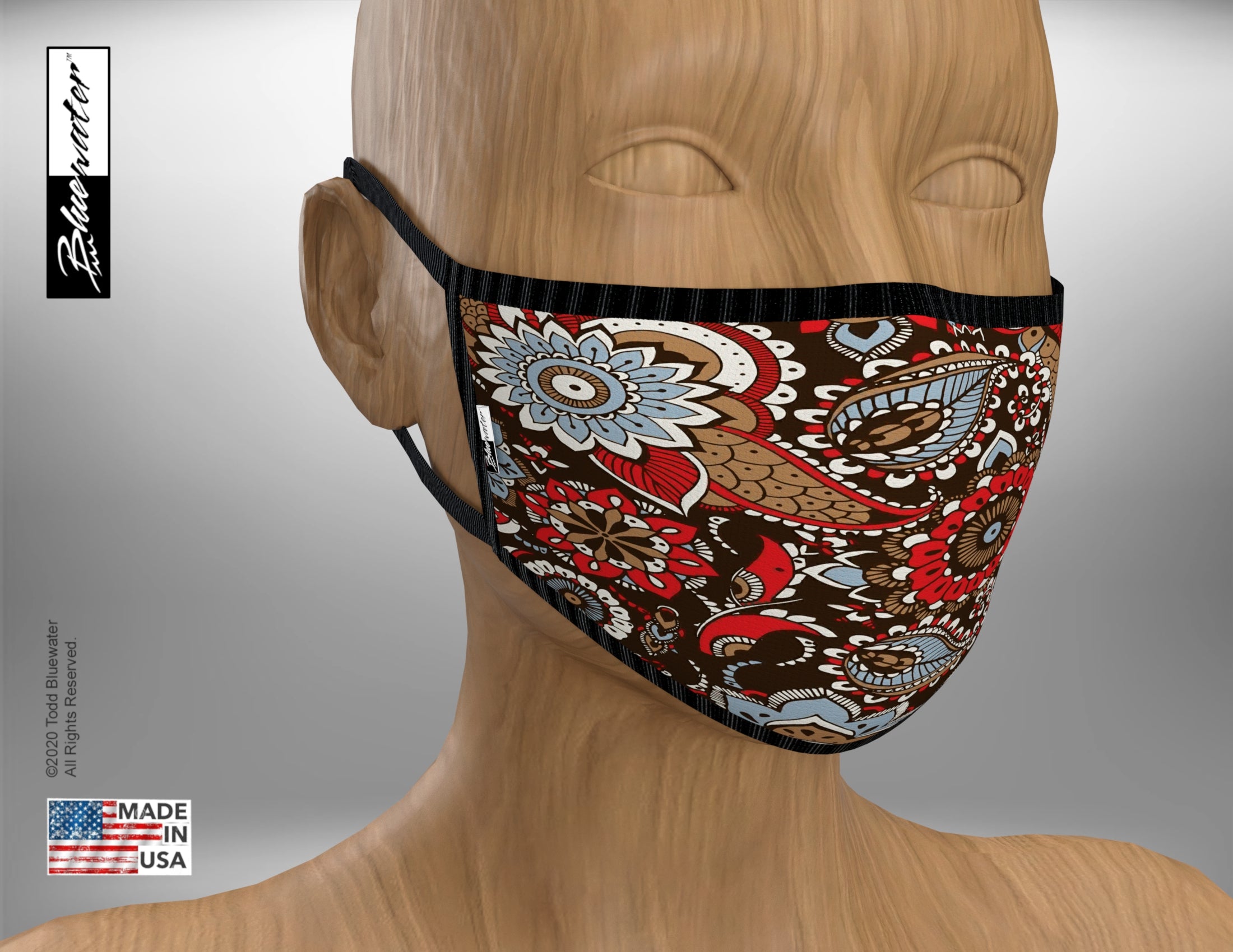 Face Mask Face Mask - Paisley-5 - TheBlueMall