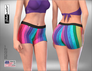 Booty Shorts Booty Shorts - Luxury - Rainbow - TheBlueMall