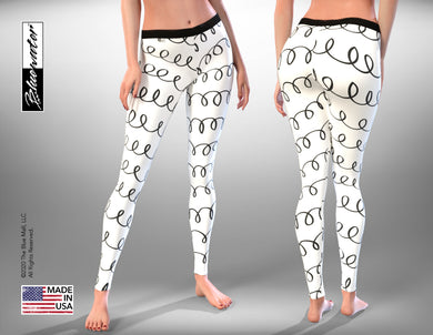 Leggings Leggings - Luxury - Squiggles - TheBlueMall