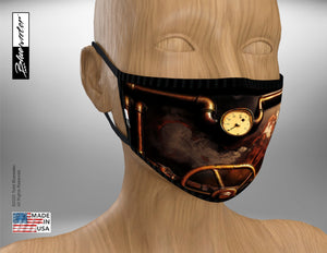 Face Mask Face Mask - Steampunk Hot Pipes - TheBlueMall