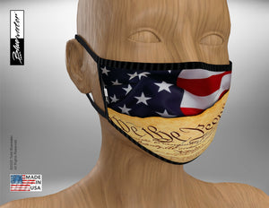 Face Mask Face Mask - 'We the People' USA Constitution - TheBlueMall